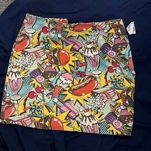 Pop art mini skirt